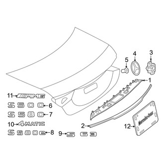 Mercedes-Benz OE - Trunk Lid - Exterior Trim