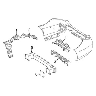 Mercedes-Benz OE - Rear Bumper - Bumper & Components