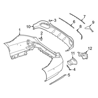 Mercedes-Benz OE - Rear Bumper - Bumper & Components