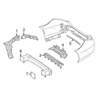 Mercedes-Benz OE - Rear Bumper - Bumper & Components