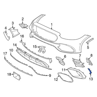 Mercedes-Benz OE - Front Left Spoiler