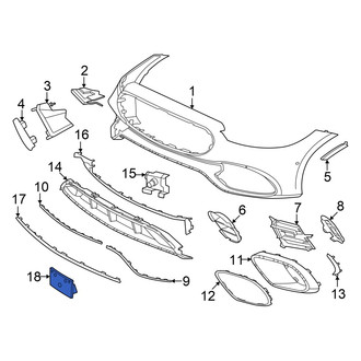 Mercedes-Benz OE - Front License Plate Bracket