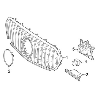 Mercedes-Benz OE - Front Bumper & Grille - Grille & Components