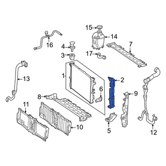 Mercedes-Benz OE - Left Radiator Support Panel