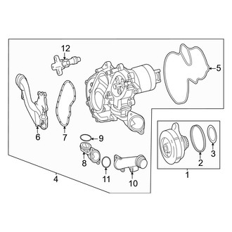 Mercedes-Benz OE - Cooling - Water Pump