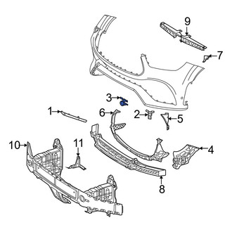 Mercedes-Benz OE - Front Center Left Parking Aid Sensor Bracket