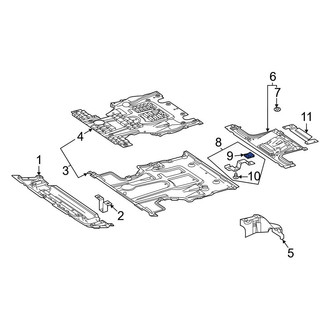 Mercedes-Benz OE - Radiator Support Splash Shield Nut