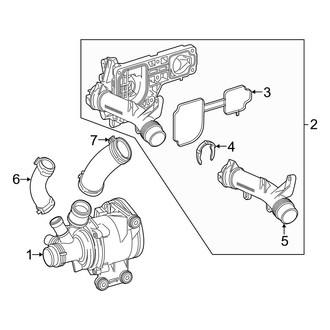 Mercedes-Benz OE - Cooling - Water Pump (4Matic Sport Utility Coupe)