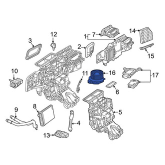 Mercedes-Benz OE - HVAC Blower Motor Assembly