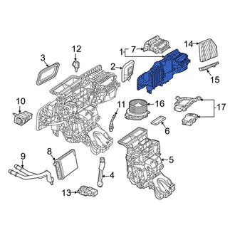 Mercedes-Benz OE - A/C Evaporator Core and Case Assembly