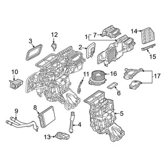Mercedes-Benz OE - Air Conditioner & Heater - Evaporator & Heater Components (167.359 Body Code / 167.361 Body Code / 167.389 Body Code)