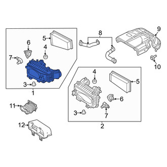 Mercedes-Benz OE - Right Air Filter and Housing Assembly