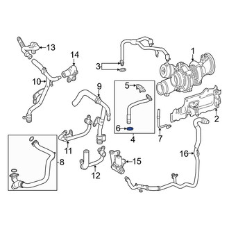 Mercedes-Benz OE - Upper Turbocharger Oil Line O-Ring