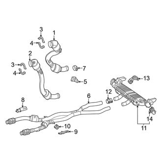 Mercedes-Benz OE - Exhaust System - Exhaust Components (167.389 Body Code)