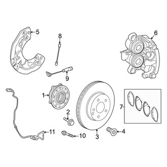 Mercedes-Benz OE - Front Suspension - Brake Components
