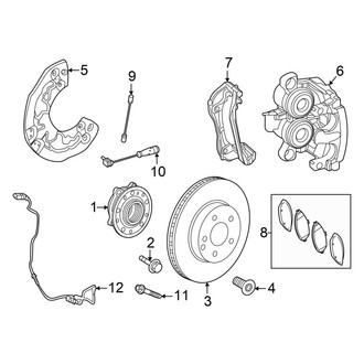 Mercedes-Benz OE - Front Suspension - Brake Components (4Matic)