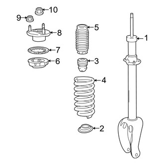 Mercedes-Benz OE - Front Suspension - Struts & Components (W/O Air Suspension), (Sport Utility Coupe)