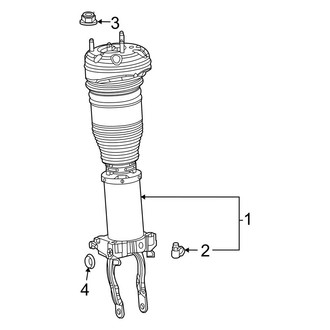 Mercedes-Benz OE - Front Suspension - Struts & Components (With Air Suspension), (Sport Utility Coupe)