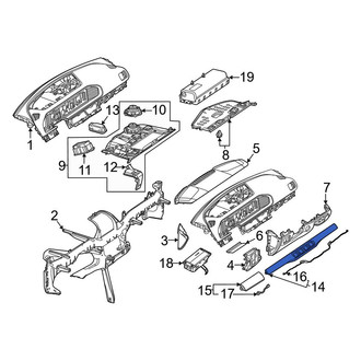 Mercedes-Benz OE - Right Instrument Panel Trim Panel