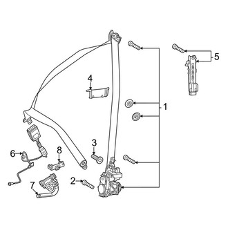 Mercedes-Benz OE - Restraint Systems - Front Seat Belts (Sport Utility Coupe)