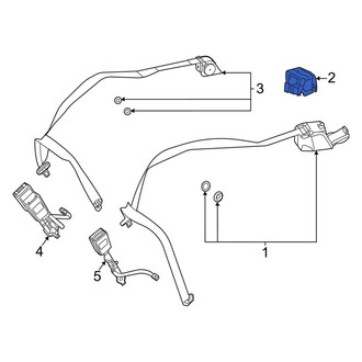 Mercedes-Benz OE - Rear Seat Belt Retractor Cover