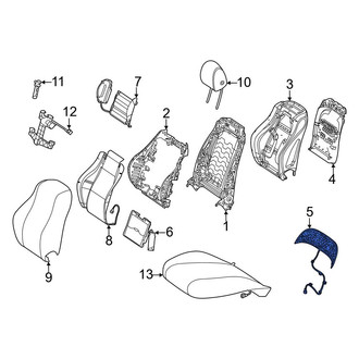 Mercedes-Benz OE - Front Right Upper Seat Back Panel
