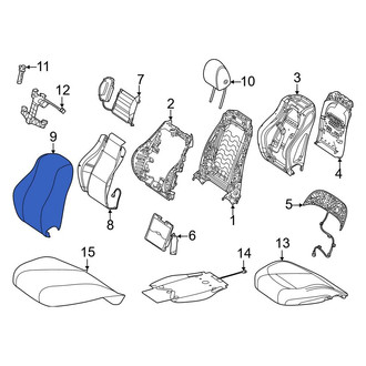Mercedes-Benz OE - Front Right Seat Back Cushion Cover