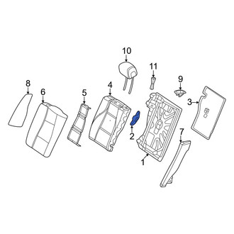 Mercedes-Benz OE - Left Seat Back Frame Bracket