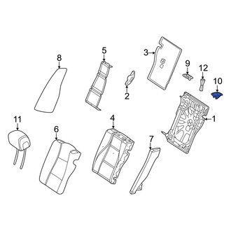 Mercedes-Benz OE - Rear Right Folding Seat Latch Release Handle Bezel