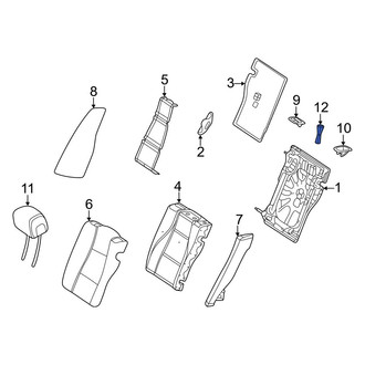 Mercedes-Benz OE - Rear Right Headrest Guide