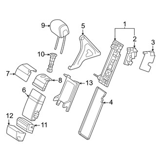 Mercedes-Benz OE - Seats & Tracks - Rear Seat Components (Armrest Upper Components), (Sport Utility Coupe)