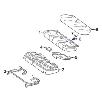 Mercedes-Benz OE - Rear Child Restraint Anchor Plate Bezel