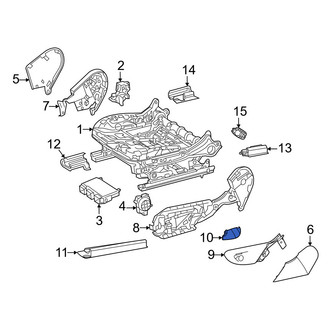 Mercedes-Benz OE - Front Left Seat Belt Bolt Cover Cap