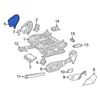 Mercedes-Benz OE - Front Left Inner Seat Back Recliner Adjustment Mechanism Cover