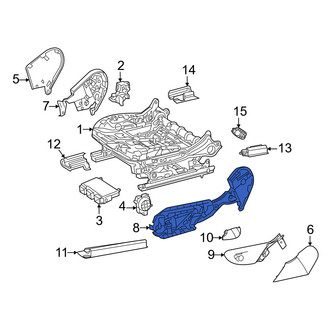 Mercedes-Benz OE - Front Left Outer Seat Back Recliner Adjustment Mechanism Cover Bracket