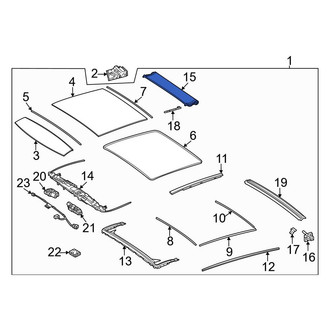 Mercedes-Benz OE - Sunroof Cover