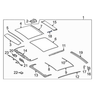 Mercedes-Benz OE - Sunroof Cable
