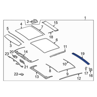 Mercedes-Benz OE - Sunroof Guide Rail