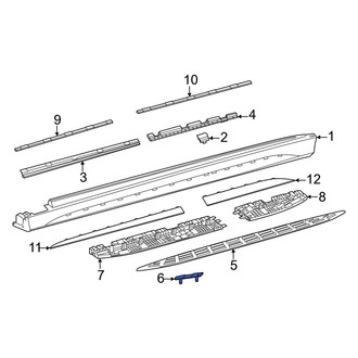 Mercedes-Benz OE - Center Running Board Step Pad Bracket