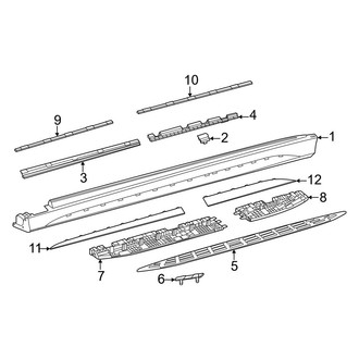 Mercedes-Benz OE - Pillars, Rocker & Floor - Running Board (Sport Utility Coupe)