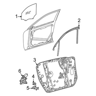 Mercedes-Benz OE - Front Door - Glass & Hardware (Sport Utility Coupe)