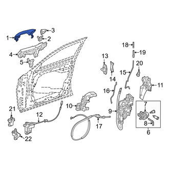 Mercedes-Benz OE - Front Left Outer Exterior Door Handle