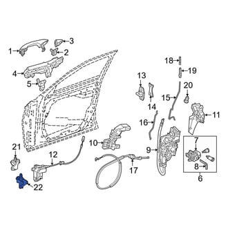 Mercedes-Benz OE - Front Left Lower Door Hinge
