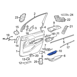 Mercedes-Benz OE - Front Left Door Switch Trim Panel
