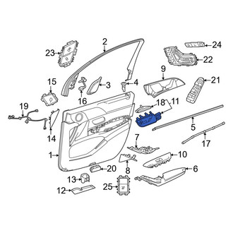 Mercedes-Benz OE - Front Left Inner Interior Door Handle