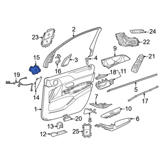 Mercedes-Benz OE - Front Right Speaker Cover