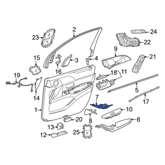 Mercedes-Benz OE - Rear Right Door Panel Insert