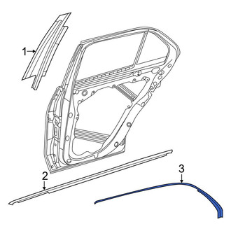 Mercedes-Benz OE - Rear Right Door Reveal Molding