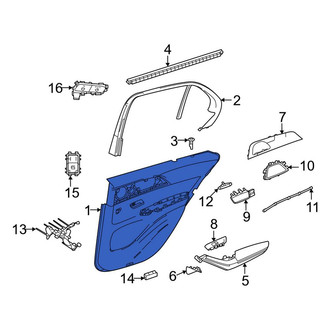 Mercedes-Benz OE - Front Left Inner Door Interior Trim Panel