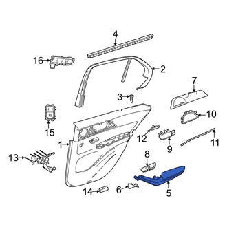 Mercedes-Benz OE - Front Left Door Armrest